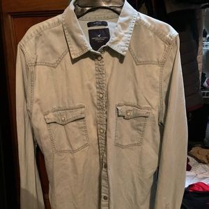 American Eagle Denim button up.